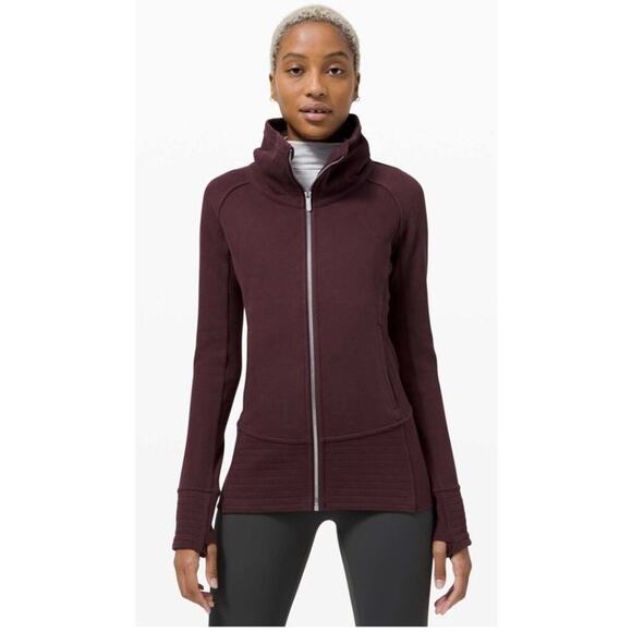 lululemon athletica Jackets & Blazers - Lululemon Full Zip Radiant Jacket Size 8 Women’s Purple Plum